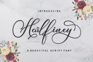 Harlfiney: A Modern Script Font for Digital Brand Elegance