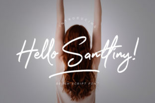 Hello Santtiny: A Bold Script Font for Editorial Impact