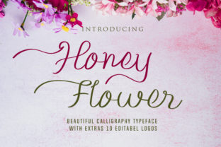 Honey Flower: A Hand-Illustrated Script Typeface for Gentle Editorial Moments