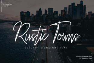 Rustic Towns Font: Handwritten Charm for Crafters & Sellers