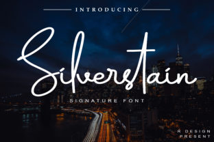 Silverstain: A Handwritten Script Font for Digital Branding